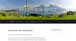 Desktop Screenshot of pfadiheimspiez.ch